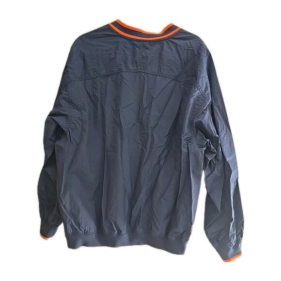 Vintage 90s Nike Navy Blue Swoosh Pullover Windbreaker Jacket Men's Size Large - Picture 2 of 6